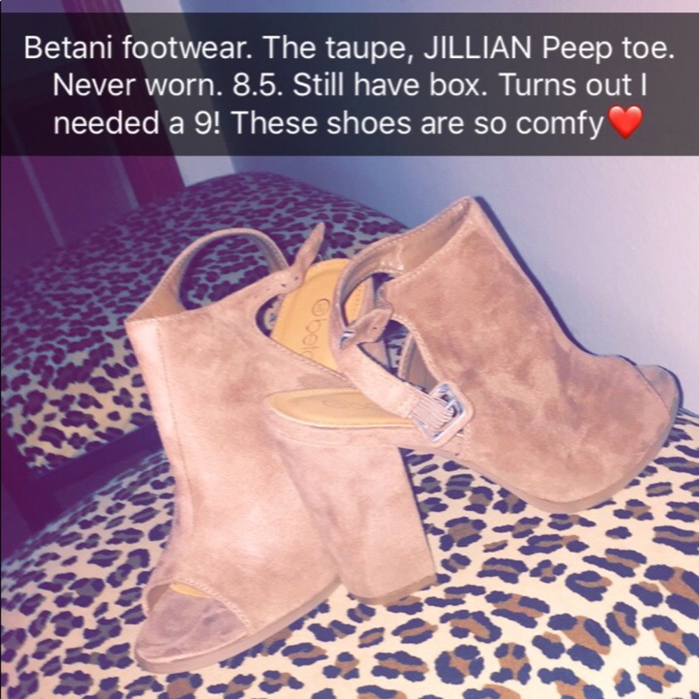 Betani peep toe shoes